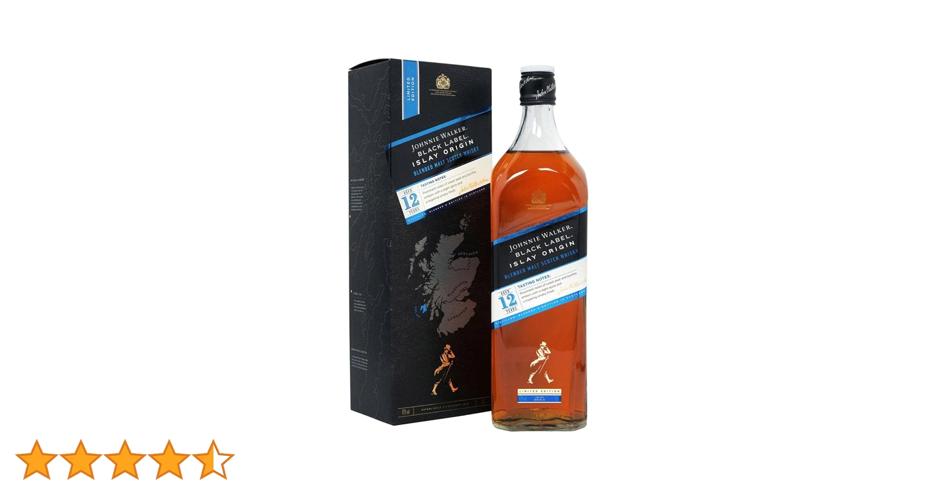 ジョニーウォーカー ブラックラベル アイラオリジン 12年　1000ml レビュー『ジョニーウォーカー アイラオリジン』限定ブラック